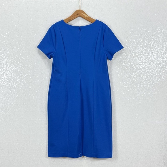 Talbots short sleeve Royal Blue Sheath Dress Women’s Size 10 petite NWT - Picture 5 of 13